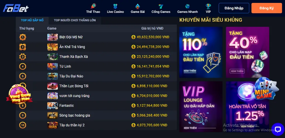 Thế giới trò chơi đa dạng tại stone27 bao gồm Thể thao, Casino, Bắn cá, Nổ hũ, Đá gà